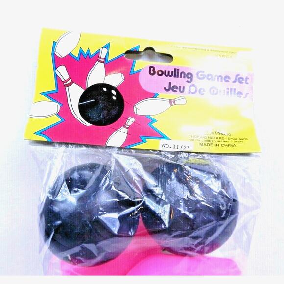 Vintage Bowling Game Toy 12 Piece Set Rare 1980's Sealed New HS-3010 - Picture 6 of 6